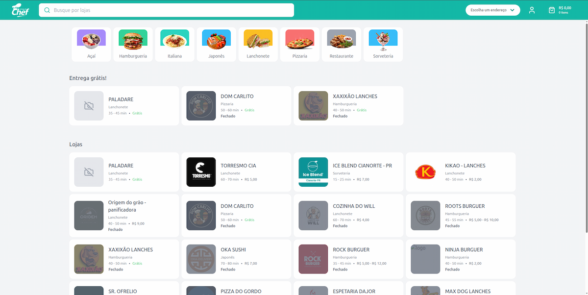 Entrega do Chef App